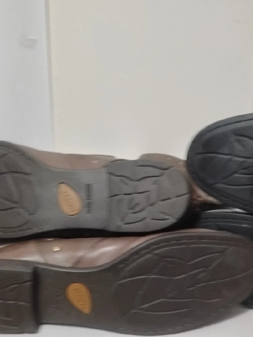 BORN Knee-high Leather Boots in (1) Brown and (1) Black Studded Riding Boot